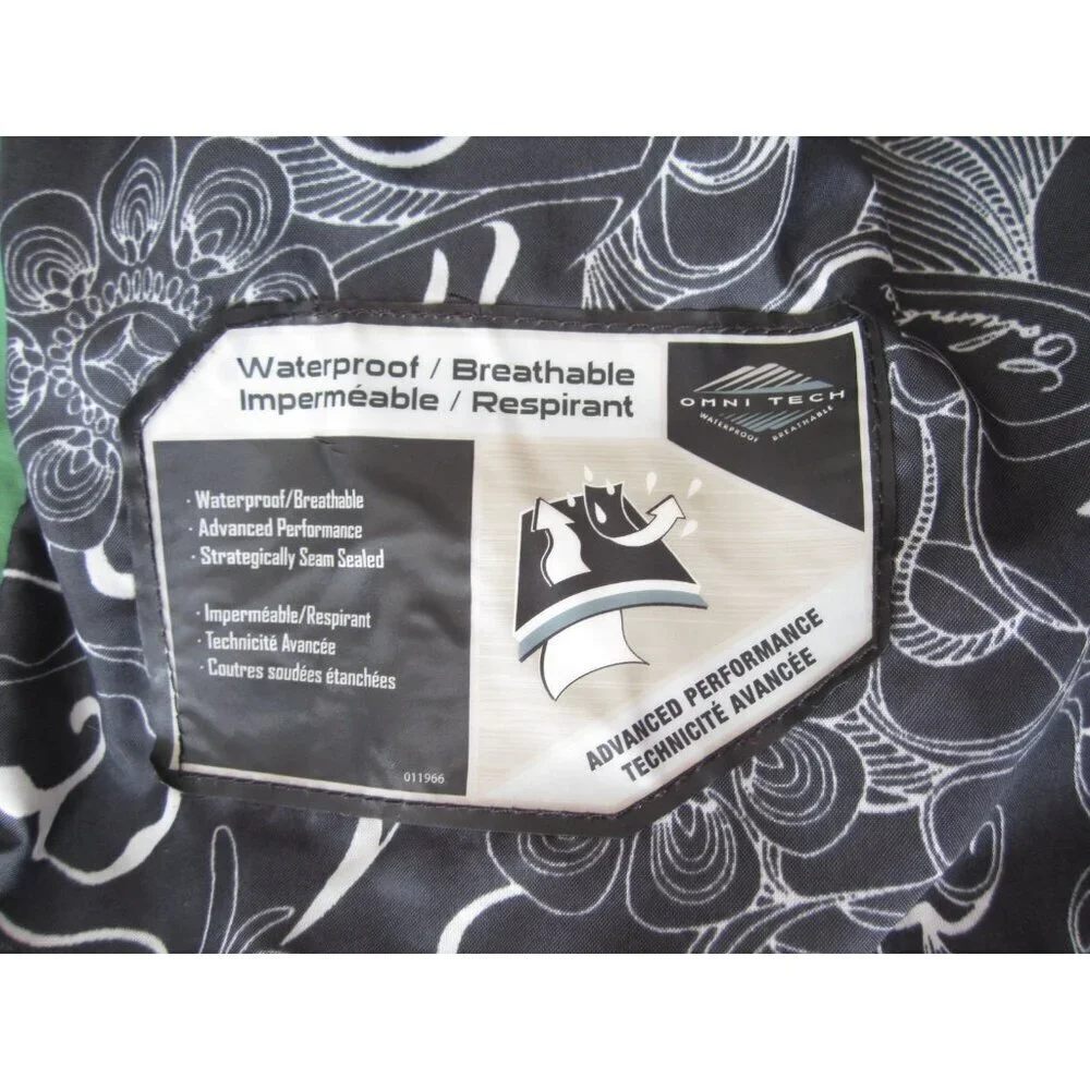 Women Columbia Omni Tech Bugaboo Waterproof‎ Full Zip Hood Jacket Sz L (WS71)